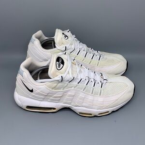 Nike Air Max 95 White Running Shoes 609048‑109‎ Men’s Sz 13 US EU 47.5